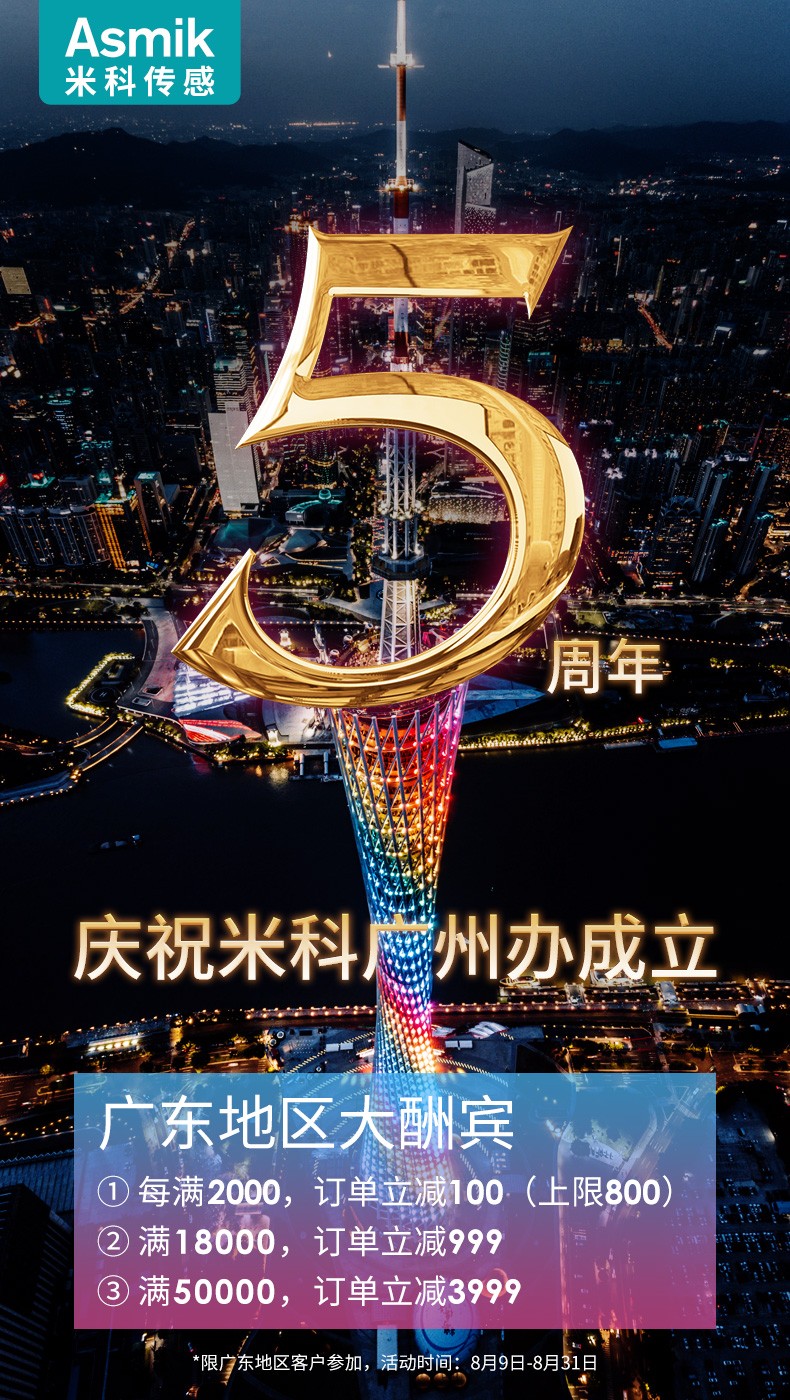 慶祝廣州辦事處成立5周年，全場滿減，感恩回饋